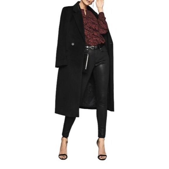 REISS Pippa Zig Zag Ruffle Blouse Top Womens US 0 UK 4 Red Long Sleeve $240 NWT - Picture 9 of 10